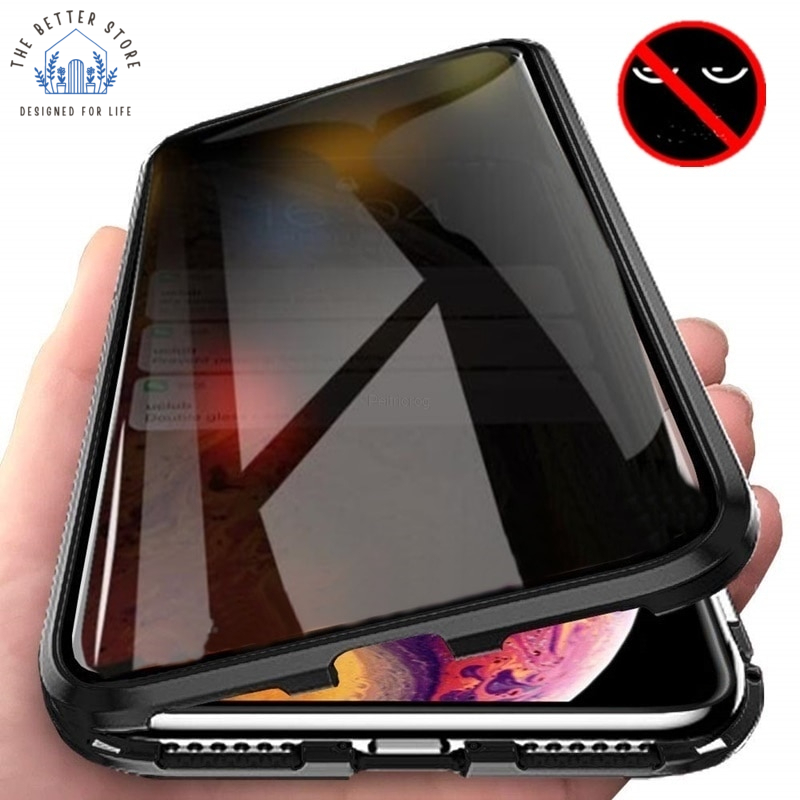 Anti-Spy Tempered Glass iPhone Case
