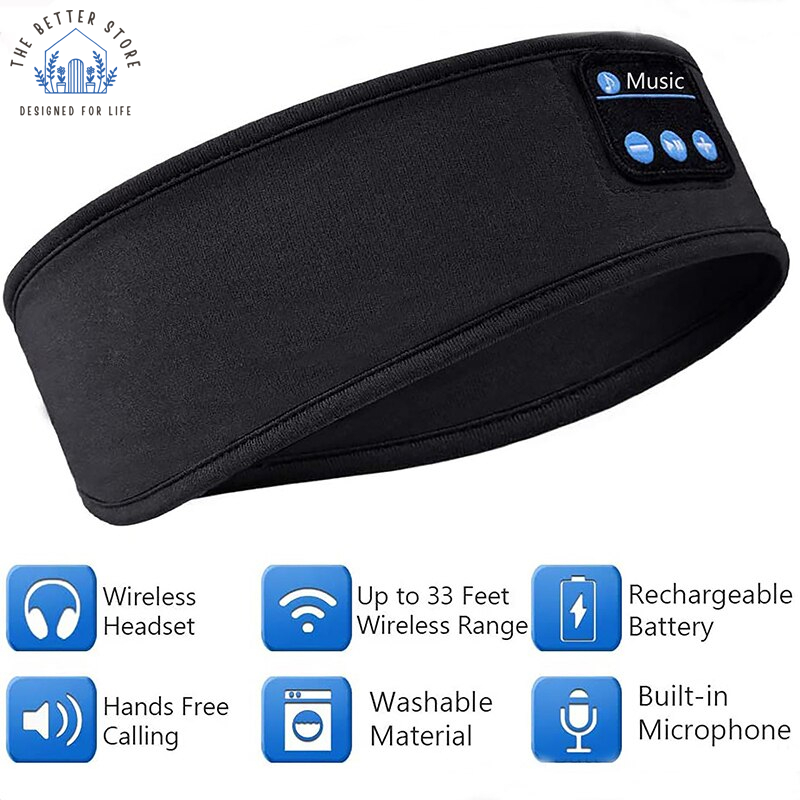 Wireless Bluetooth Eye Mask/Headband