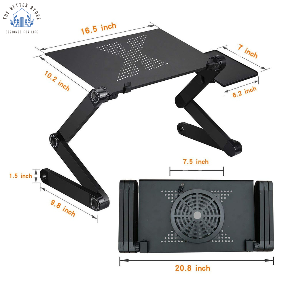 Laptop Table & Bed Stand with Mouse Pad