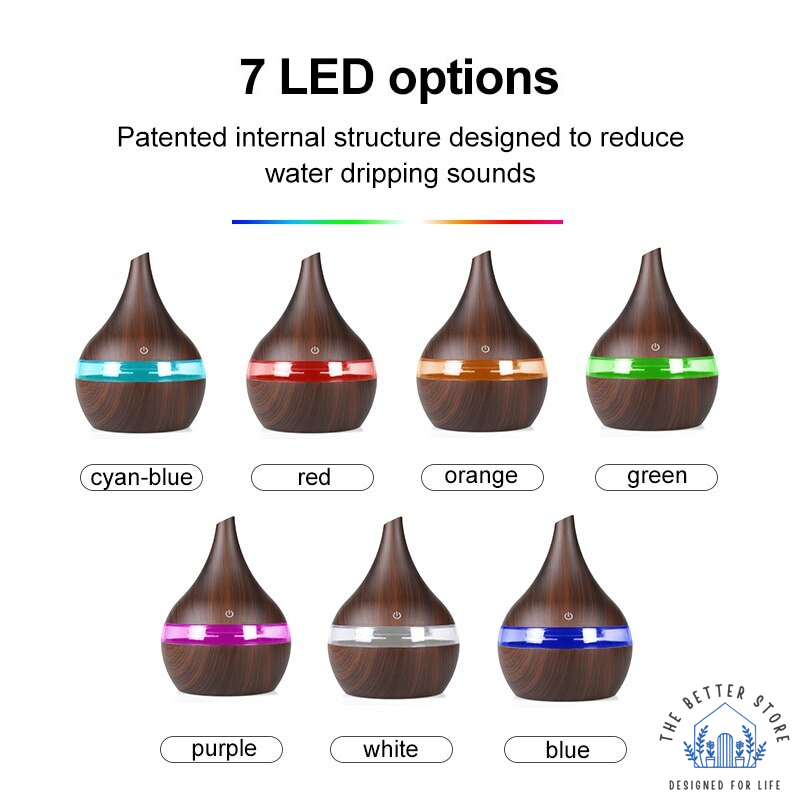 Wood Grain Aromatherapy Diffuser