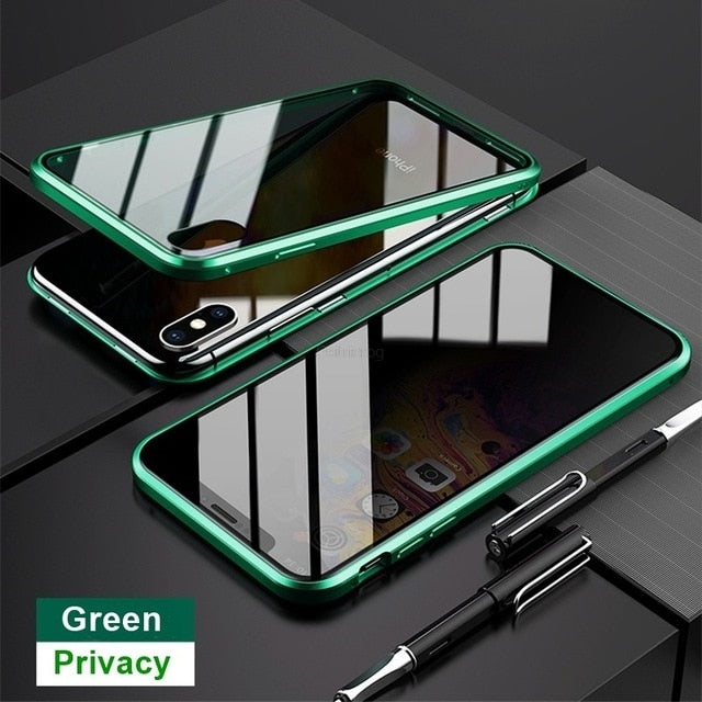 Anti-Spy Tempered Glass iPhone Case